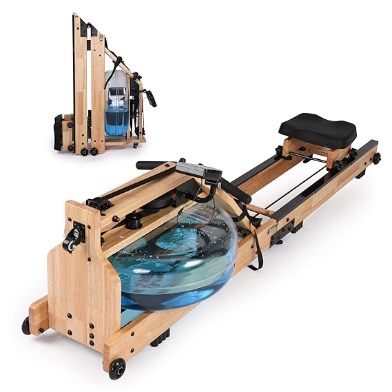 MND-W2 Unfoldable Wooden  Water Rower / Máquina de remo de agua